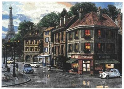 Paris Streets Cross Stitch Pattern Paris Streets Cross Stitch Pattern
