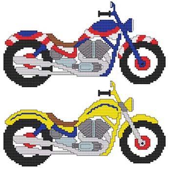 Motorcycle 3 Cross Stitch Pattern