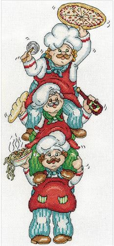 Pizza Delivery Cross Stitch Kit