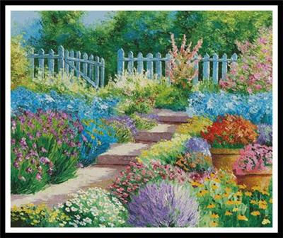 Flower Garden Cross Stitch Kit