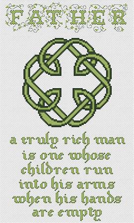 Celtic Fathers Knot" | Cross Stitch Pattern