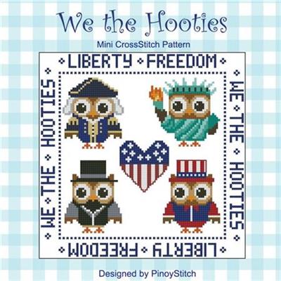 Hooties We The Hooties Cross Stitch Pattern