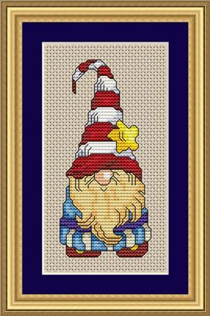 Holiday gnome 4 cross stitch pattern fun modern design for