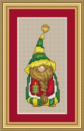 Holiday Gnome 3 Cross Stitch Pattern holiday gnome 3