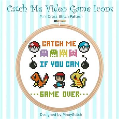 Gamer cross stitch