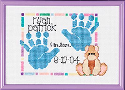 Janlynn® Sleepy Bunnies Birth Announcement Counted Cross Stitch Kit