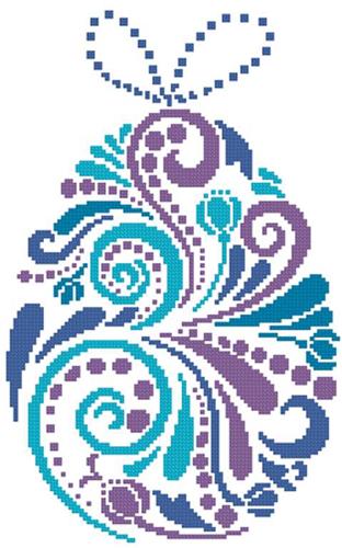 Abstract Easter Egg 1 Cross Stitch Pattern