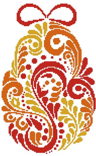 Abstract Easter Egg 2 Cross Stitch Pattern