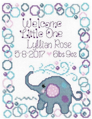 Elephant Baby  Cross Stitch Kit