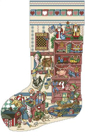 Toys & Games Heirloom Christmas Stocking Cross Stitch Leaflet