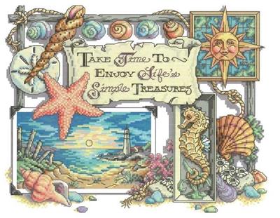 Simple Treasures Cross Stitch Pattern