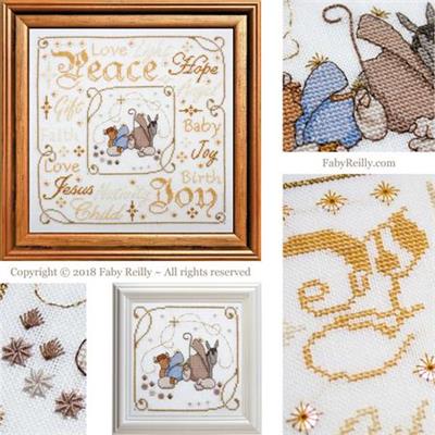 Nativity Frame Cross Stitch Pattern