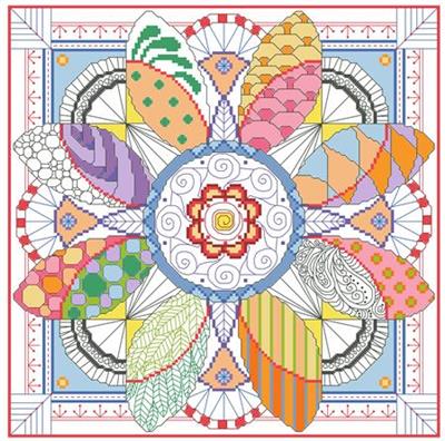 Mandala Cross Stitch Charts