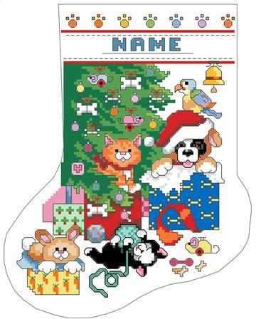 Cross stitch christmas clearance stocking kits