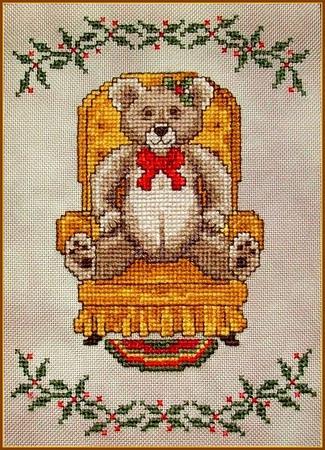 Christmas Teddy Cross Stitch Pattern