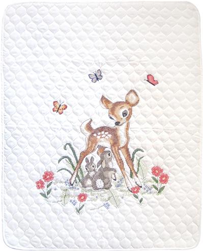 Dimensions Animal Babies Quilt Stamped Cross Stitch Kit