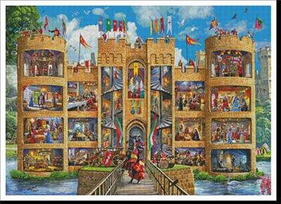 Castle Cutaway Large Cross Stitch Pattern
