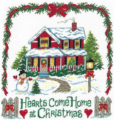Cross Stitch Kit Home for Christmas