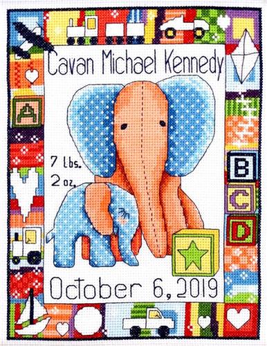 New Baby Boy Cross Stitch Pattern new baby boy