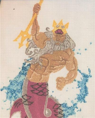 Counted cross stitch kit illustrated greek by emjaystitching