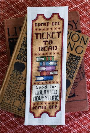 Another Book Opens Bookmark - Cross Stitch Pattern