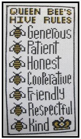 "Hive Rules" | Cross Stitch Pattern