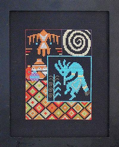 Black Aida Cross Stitch Fabric (14 ct)
