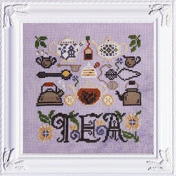 Dimensions Tea Time Counted Cross Stitch Kit for Beginners, 6 Diameter, 6  Piece