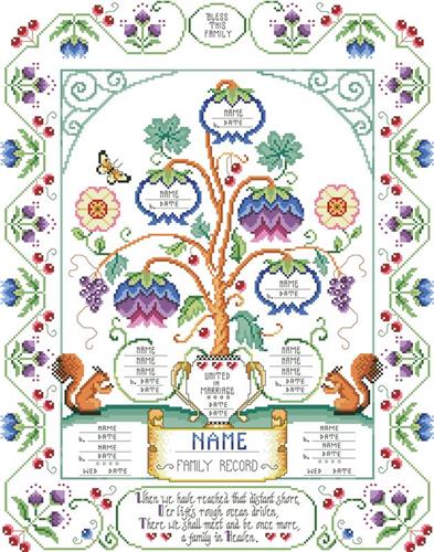 Family Tree | Cross Stitch Pattern at Everything Cross Stitch