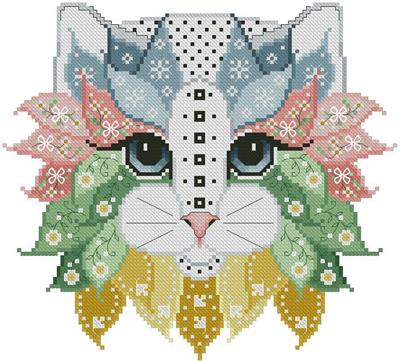 Colorful Cats - Vivaldi | Cross Stitch Pattern