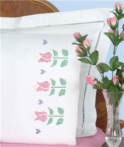 Cross stitch pillowcases outlet