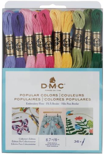 DMC Floss Pack 36/pkg - Popular Colors